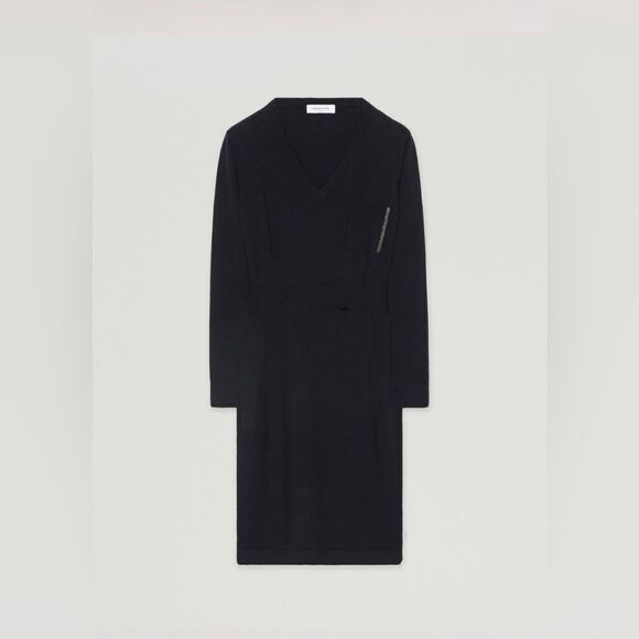 Fabiana Filippi Monili chain-trim knitted dress size 38/us size 2 - Picture 3 of 15